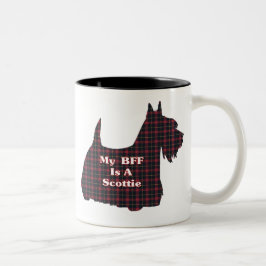 Caneca De Café Em Dois Tons Scottish Terrier BFF Mug