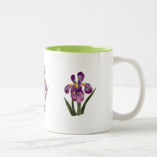 Caneca De Café Em Dois Tons Scrapbook Iris Mug