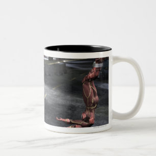 Caneca De Café Em Dois Tons Screenshot: Batman contra o flash