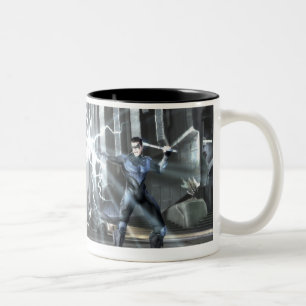 Caneca De Café Em Dois Tons Screenshot: Cyborg contra Nightwing 4