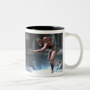 Caneca De Café Em Dois Tons Screenshot: Nightwing contra o flash