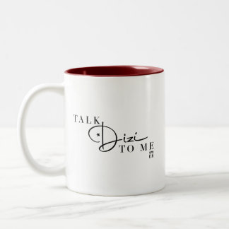 Caneca De Café Em Dois Tons Script Talk Dizi Mug