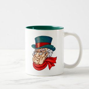 Caneca De Café Em Dois Tons Scrooge velho médio