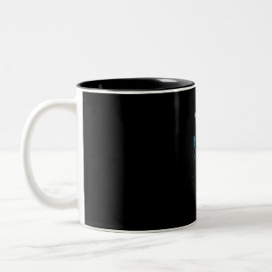 Caneca De Café Em Dois Tons Scuba Diver Humpback Baleia Nadando Presente