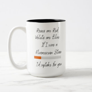 Caneca De Café Em Dois Tons Se eu fosse uma mancha de fluoresceína 