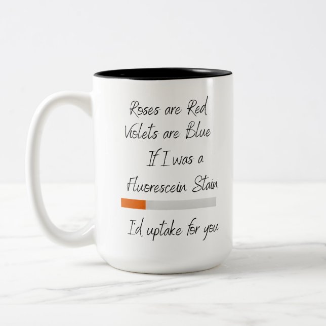 Caneca De Café Em Dois Tons Se eu fosse uma mancha de fluoresceína  (Esquerda)