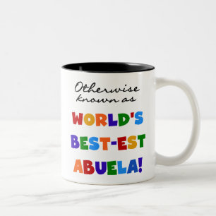 Caneca De Café Em Dois Tons Se não sabido como presentes do Melhor-est Abuela