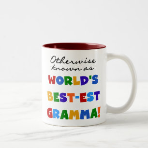 Caneca De Café Em Dois Tons Se não sabido como t-shirt do Melhor-est Gramma
