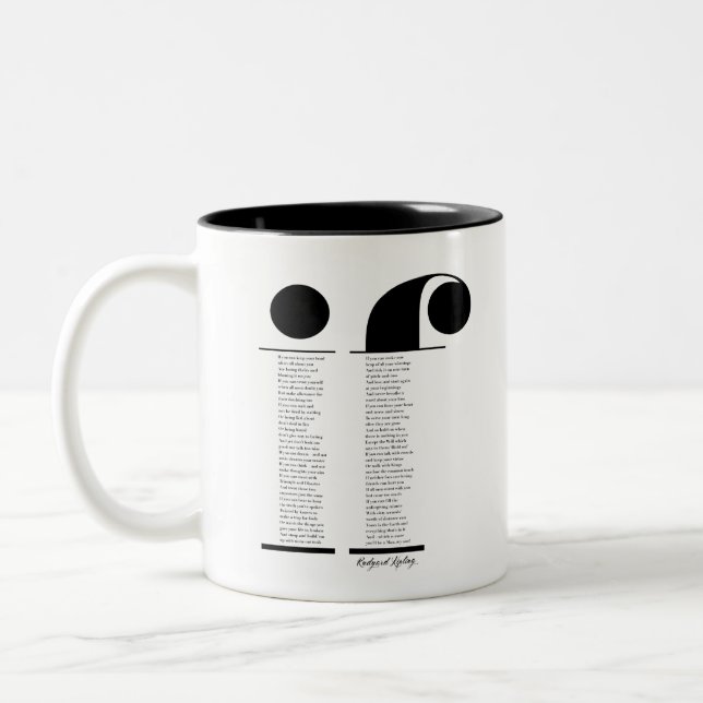 Caneca De Café Em Dois Tons Se por Rudyard Kipling (Esquerda)