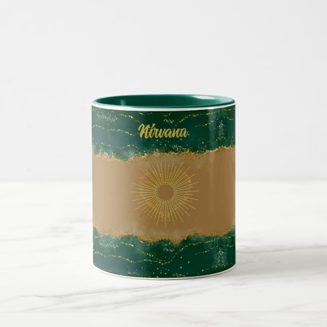 Caneca De Café Em Dois Tons Sea Green Nirvana (Centro)