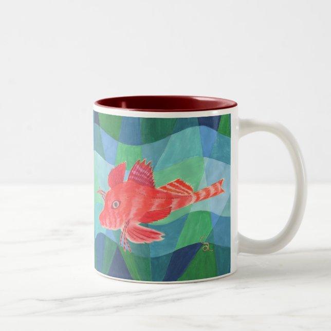 Caneca De Café Em Dois Tons Sea Robin (Direita)