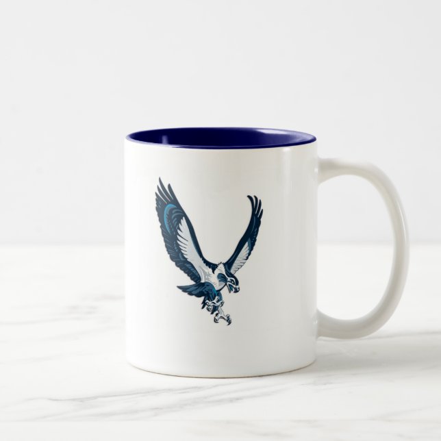 Caneca De Café Em Dois Tons Seahawk, NATAÇÃO de UNCW (Direita)