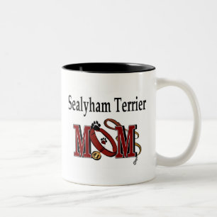 Caneca De Café Em Dois Tons Sealyham Terrier Mãe Mug