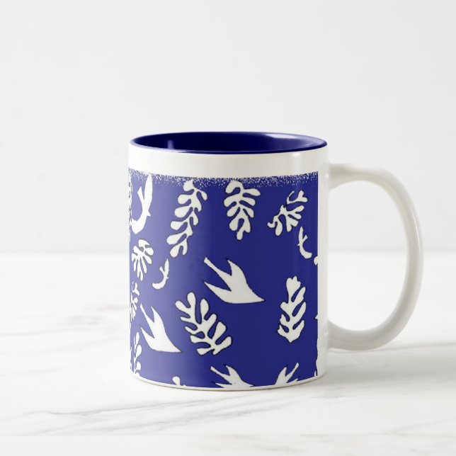 CANECA DE CAFÉ EM DOIS TONS SEASCAPE AZUL (Direita)