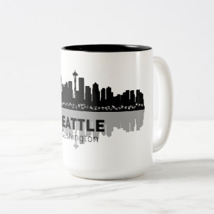 Caneca De Café Em Dois Tons Seattle Coffee Mug