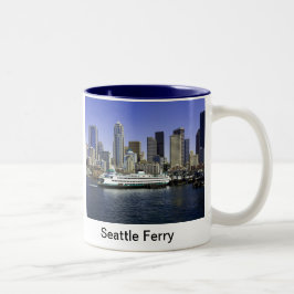 Caneca De Café Em Dois Tons Seattle Ferry Estado de Washington