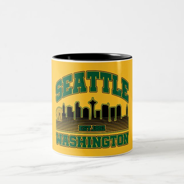 Caneca De Café Em Dois Tons Seattle, Washington (Centro)