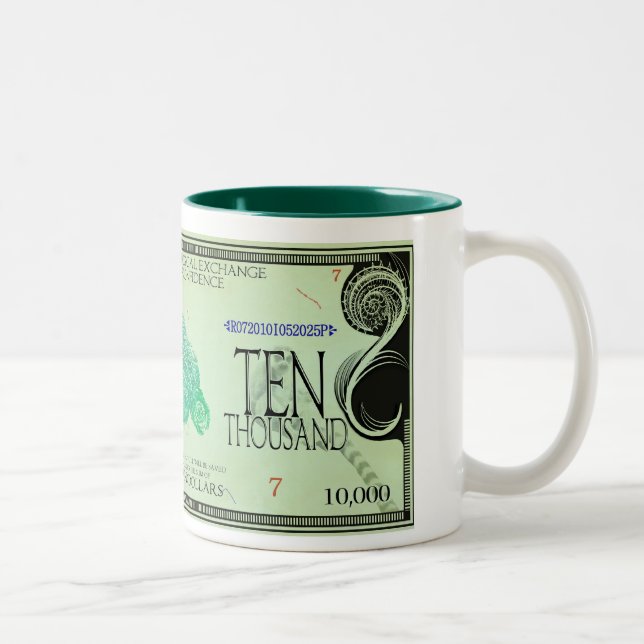Caneca De Café Em Dois Tons SeaTurtle-Ecodollars (Direita)