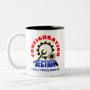 Caneca De Café Em Dois Tons Seção de configuração em programação Cobol
