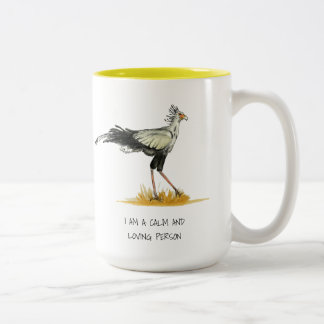 Caneca De Café Em Dois Tons Secretário Bird Afirma Mug De Café De Dois Tom