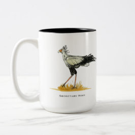 Caneca De Café Em Dois Tons Secretário Bird Coffee Mug