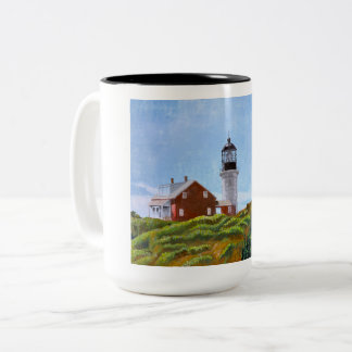 Caneca De Café Em Dois Tons Seguin Island Lighthouse