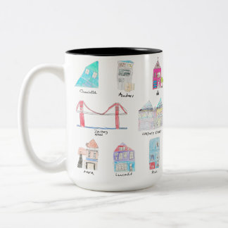 Caneca De Café Em Dois Tons Segundo CAIS Grau Mug - CLASSE RED