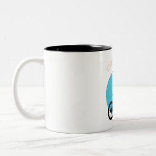 Caneca De Café Em Dois Tons Segurança de Bicicleta para Crianças - Fique Super