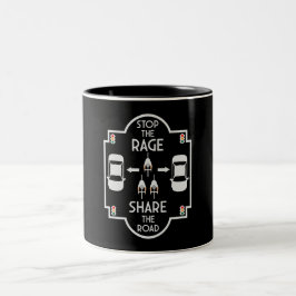 Caneca De Café Em Dois Tons Segurança rodoviária