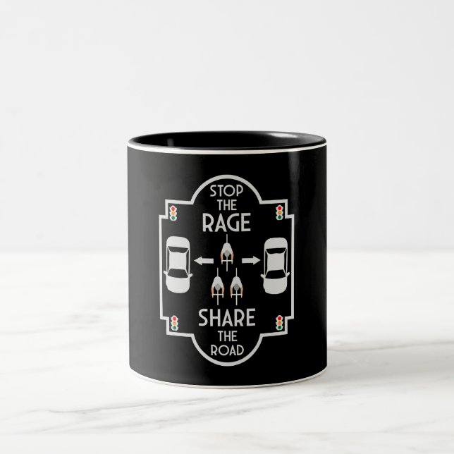 Caneca De Café Em Dois Tons Segurança rodoviária (Centro)