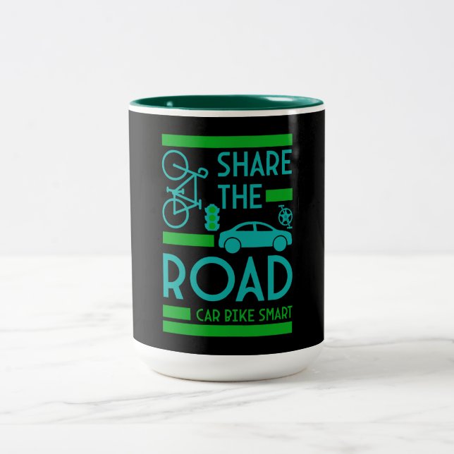 Caneca De Café Em Dois Tons Segurança rodoviária (Centro)