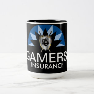 Caneca De Café Em Dois Tons Seguro dos Gamers