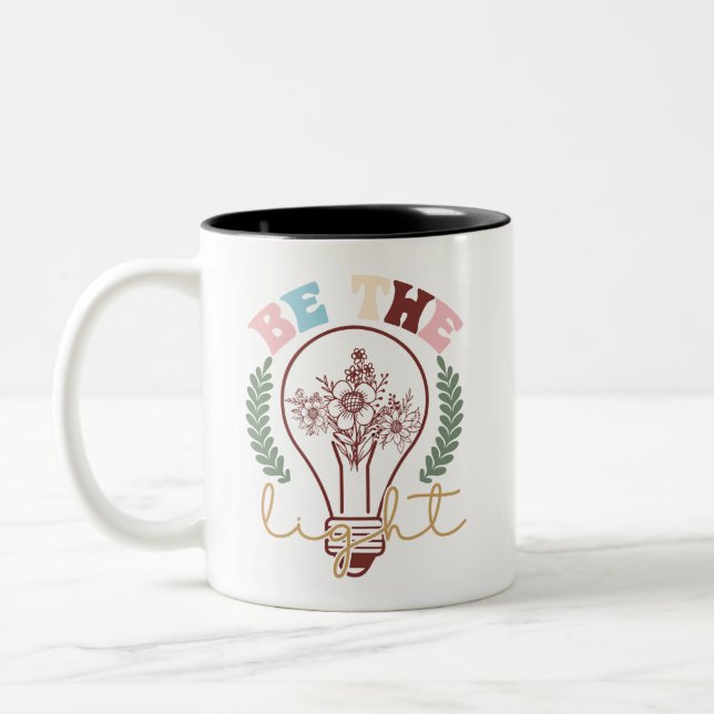 Caneca De Café Em Dois Tons Seja a luz (Esquerda)