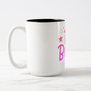 Caneca De Café Em Dois Tons Seja Corajoso, Motivação, Motivação