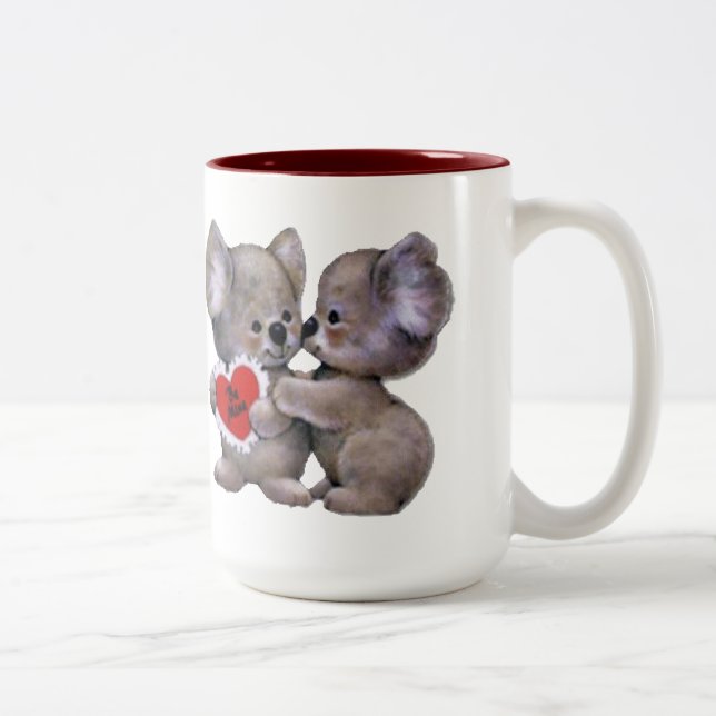 Caneca De Café Em Dois Tons Seja Koalas da mina (Direita)