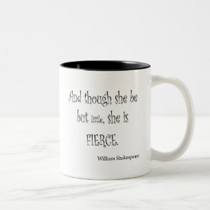 Caneca De Café Em Dois Tons Seja mas pouco é citações ferozes de Shakespear