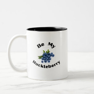 Caneca De Café Em Dois Tons Seja Meu Huckleberry. Montana, desportistas, ao ar