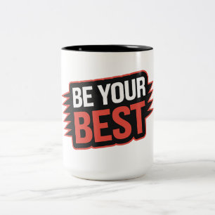 Caneca De Café Em Dois Tons Seja Seu Melhor - Mug De Dois Tons (15 Oz)