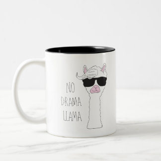 Caneca De Café Em Dois Tons Seja um Não Drama Llama Art Cartoon Art Llama Art 