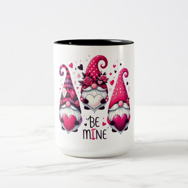 Caneca De Café Em Dois Tons Sejam Os Meus Gnomos Namorados (Centro)