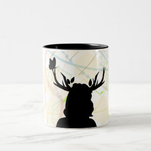 Caneca De Café Em Dois Tons Selvagem Com a Natureza