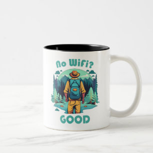 Caneca De Café Em Dois Tons Sem Backpacker em Boas Condições Wifi