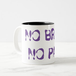 Caneca De Café Em Dois Tons sem cérebro, sem dor