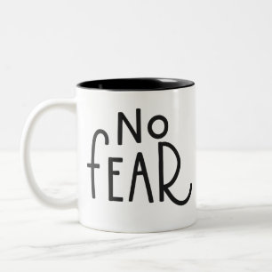 Caneca De Café Em Dois Tons sem medo