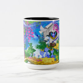 Caneca De Café Em Dois Tons Sem Mug de casinha de pássaros