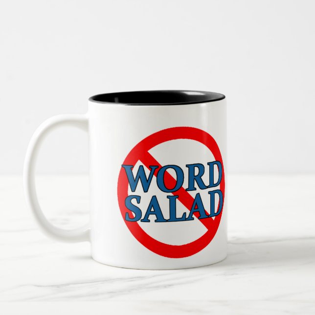 Caneca De Café Em Dois Tons Sem Palavra Salad Mug (Esquerda)