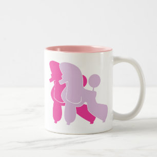 Caneca De Café Em Dois Tons Sem Poodles Sem Rosa — Por Favor!