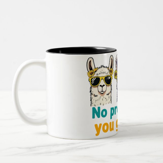 Caneca De Café Em Dois Tons Sem Prob-Lama (Esquerda)