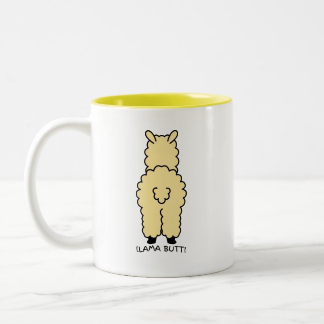 Caneca De Café Em Dois Tons Sem Prob-Lama, Apenas Café! ☕ 🦙 😂 (Esquerda)