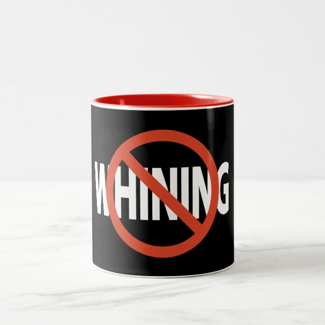 Caneca De Café Em Dois Tons Sem Texto Branco Branco Preto Lg Gfx (Centro)